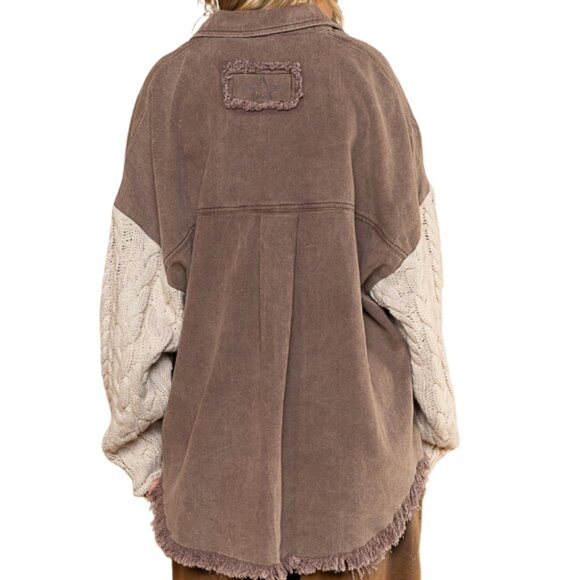 #109 POL Jacket with Sweater Sleeves - Picture 6 of 8